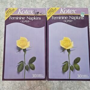 Vtg Kotex Super Belted Tabbed Sanitary Napkin Rare Feminine Hygiene Prop Read